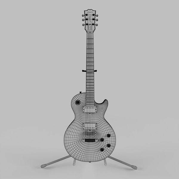 3d model guitar gibson les paul - Gibson Les Paul by mifody
